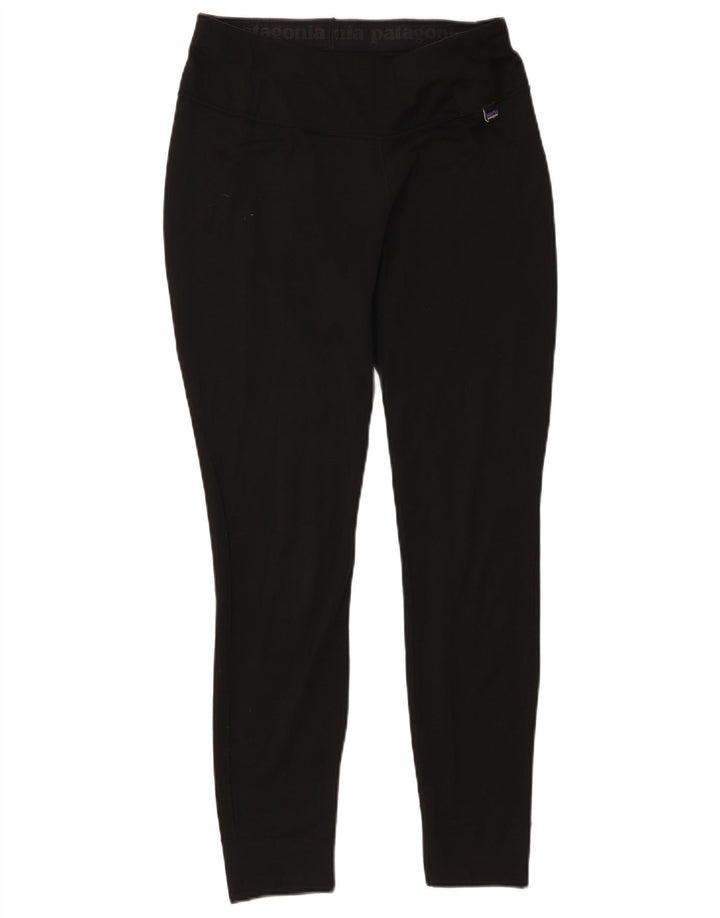 Patagonia Leggings Femme UK 14 Medium Noir Polyester