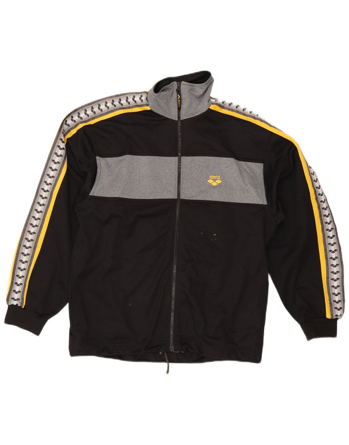 ARENA Veste de Survêtement Graphique pour Homme Large Noir Colourblock