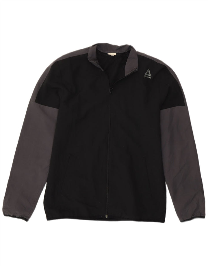 Reebok Veste de Survêtement Homme Small Noir Colourblock