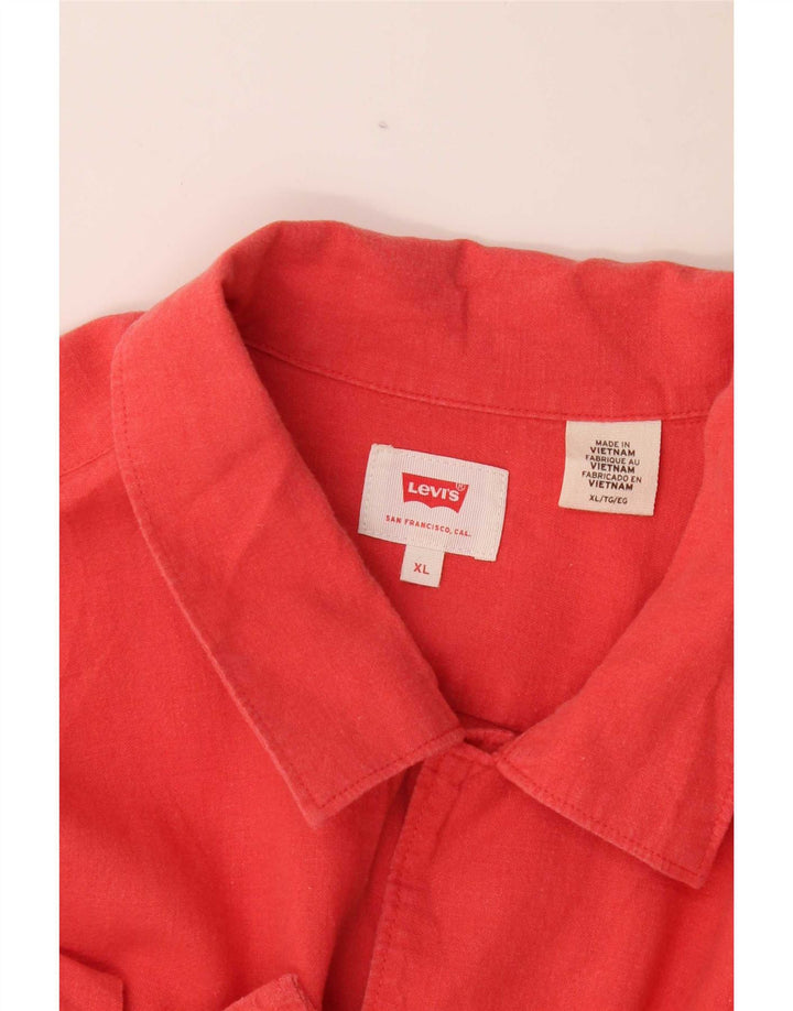 Levi's Chemise à Manches Courtes Homme XL Rouge