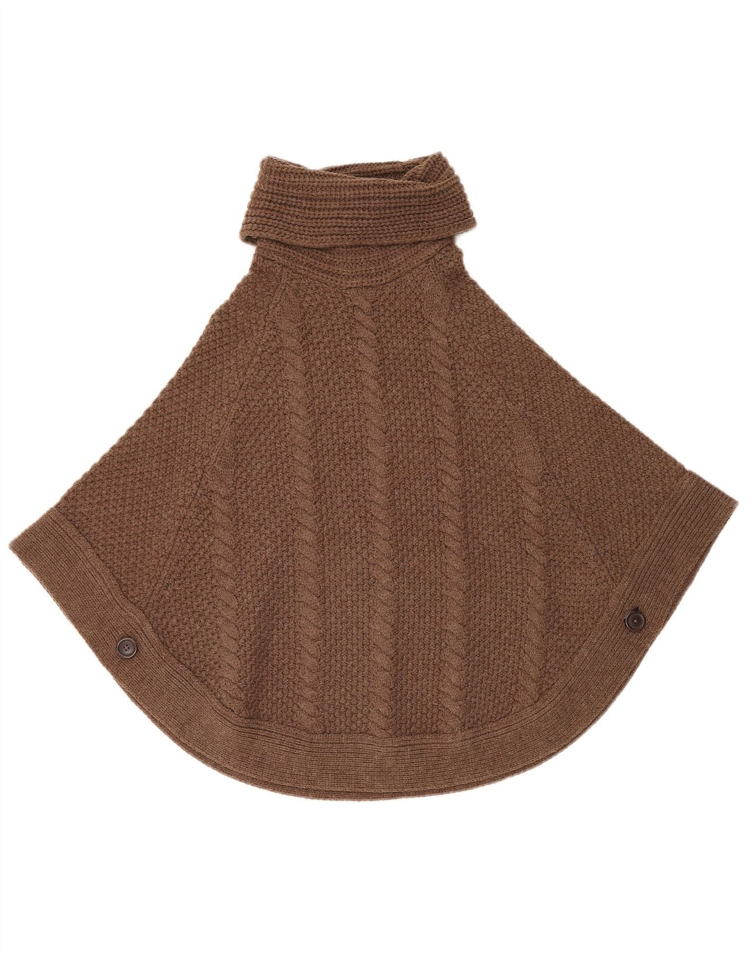 Joules Pull Poncho Oversize Femme UK 10 Petit Acrylique Marron