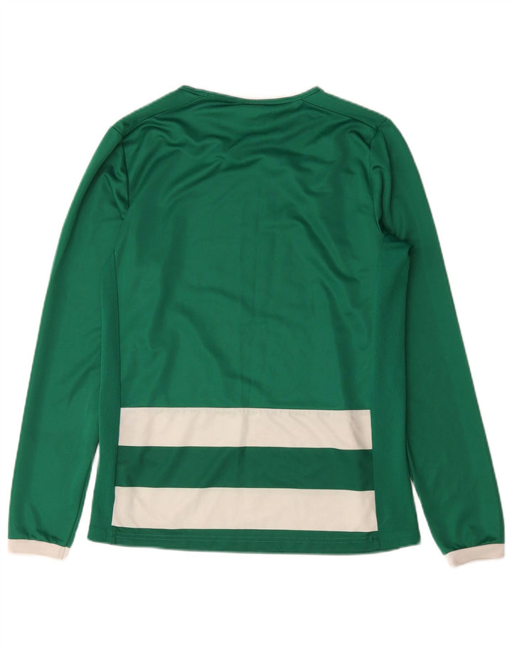 Puma Haut à manches longues pour homme en polyester rayé vert moyen