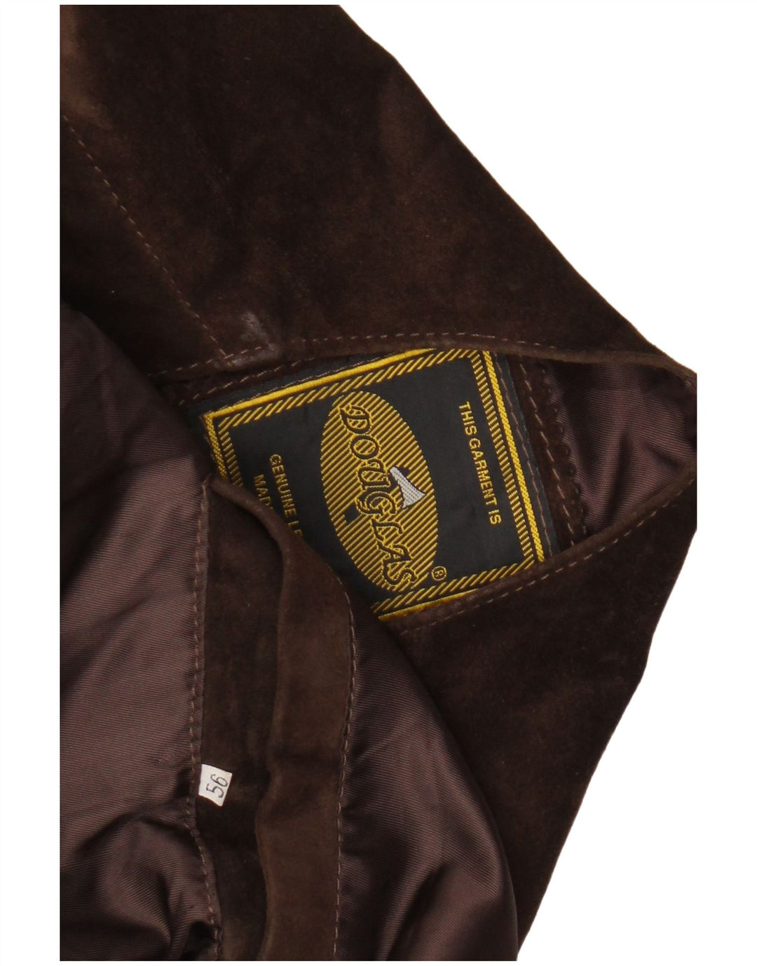 Douglas Gilet en daim pour homme IT 56 3XL Cuir marron