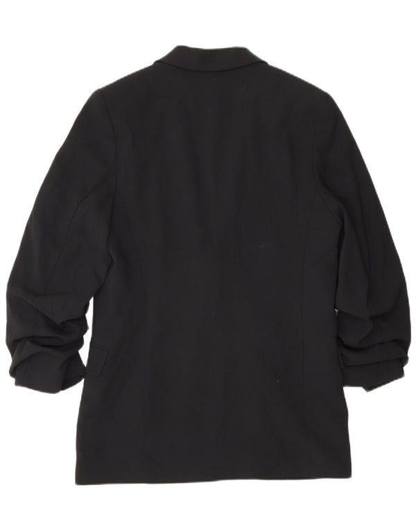 Marks & Spencer Veste blazer ouverte à manches 3/4 pour femme UK 8 Small Noir