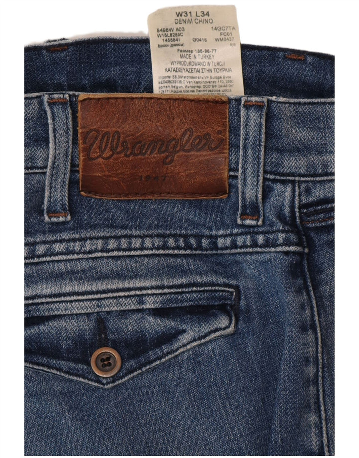 WRANGLER Jean Chino Slim Homme W31 L34 Bleu Coton