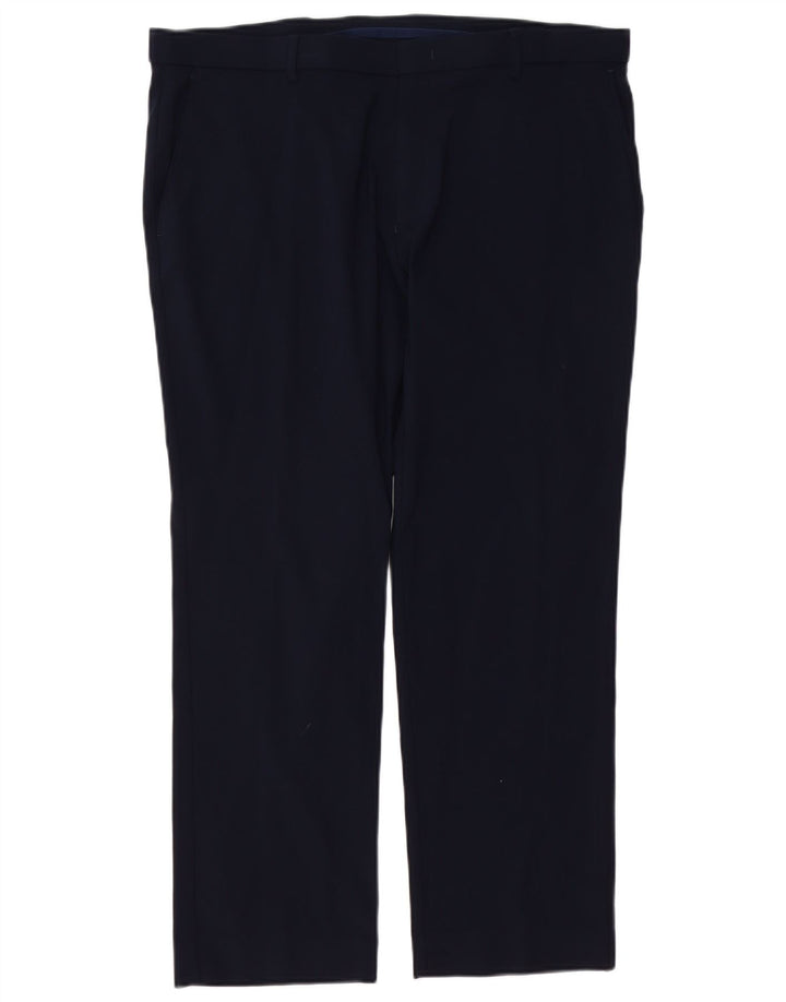 TOMMY HILFIGER Pantalon Chino Droit Homme W38 L29 Bleu Marine Rayonne