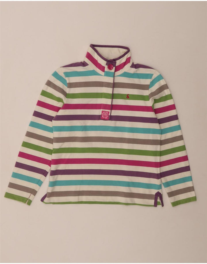 JOULES Sweat-Shirt Femme UK 10 Petit Rayé Multicolore