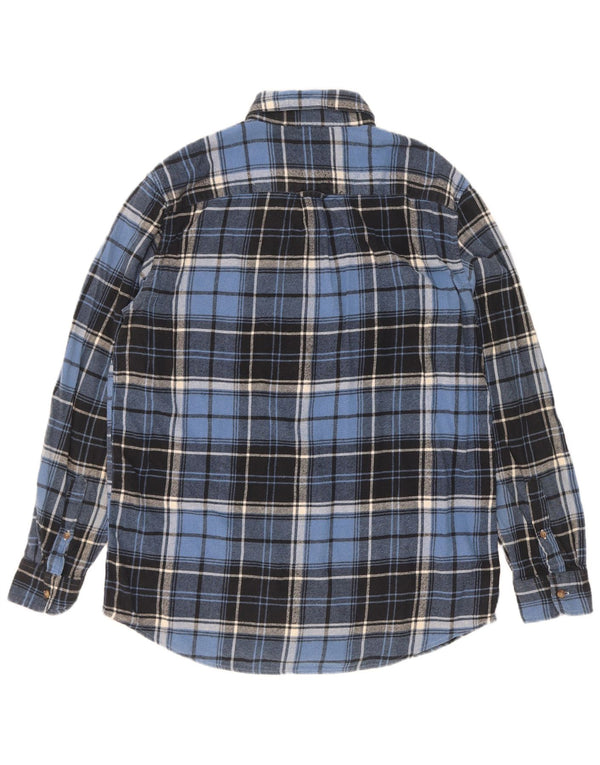 Chaps Chemise Flanelle Homme Bleu Moyen Carreaux Coton