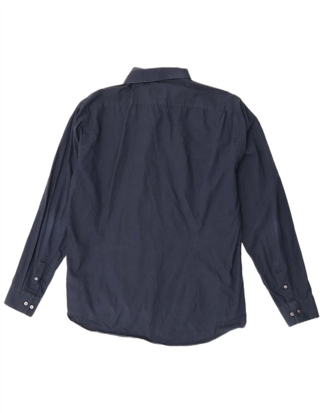 Calvin Klein Chemise slim fit pour homme Taille 42 17 XL Bleu marine