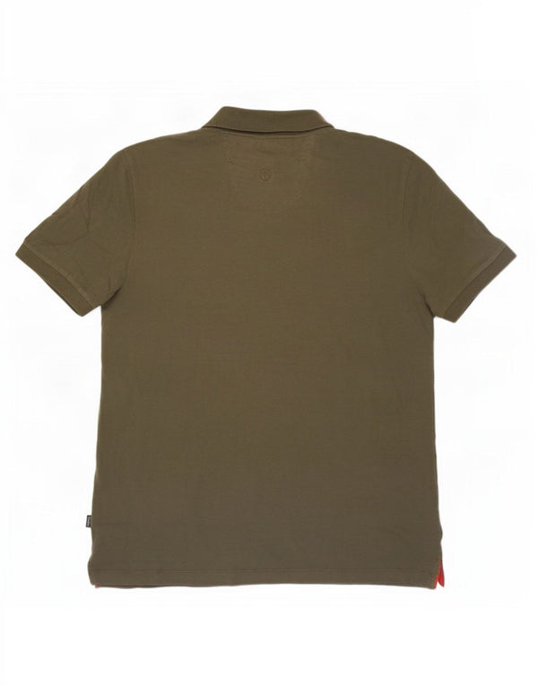 Polo Homme Fat Face XL Coton Rayé Kaki