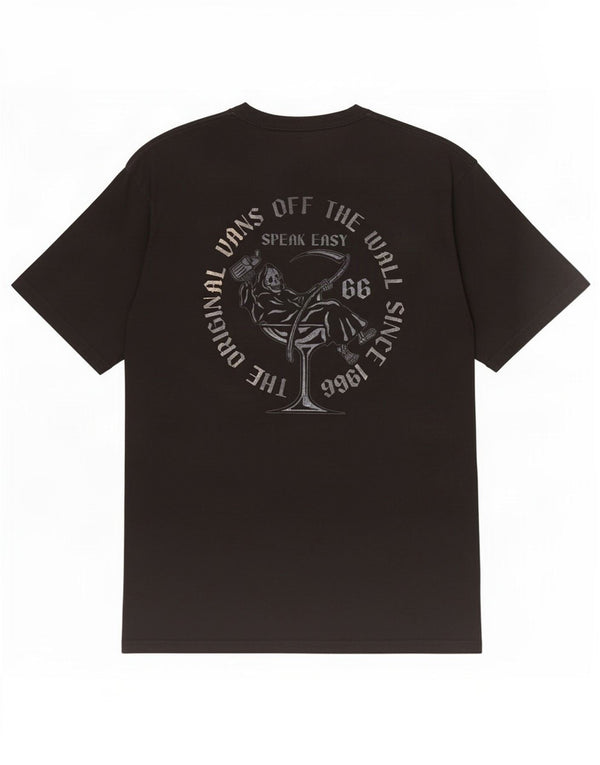 Vans T-shirt graphique coupe classique pour homme en coton noir moyen