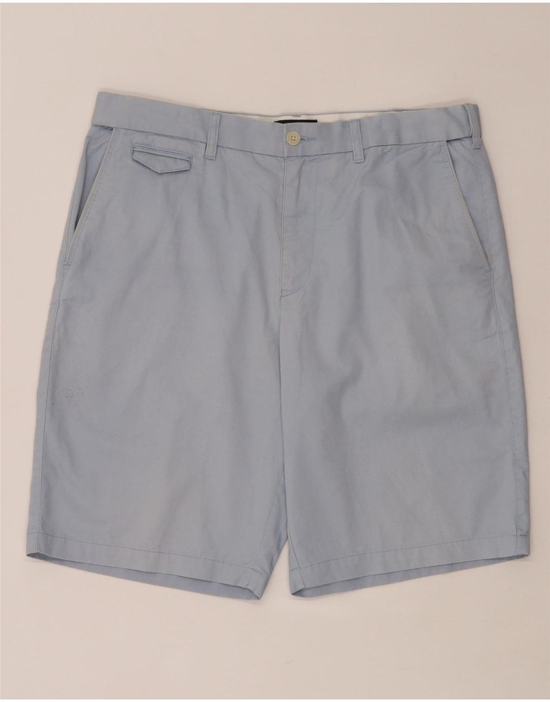 MARKS & SPENCER Short chino bleu Harbour W36 pour homme en coton bleu moyen