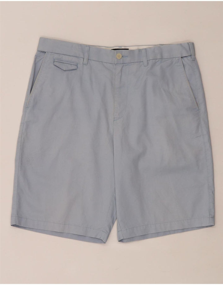 MARKS & SPENCER Short chino bleu Harbour W36 pour homme en coton bleu moyen