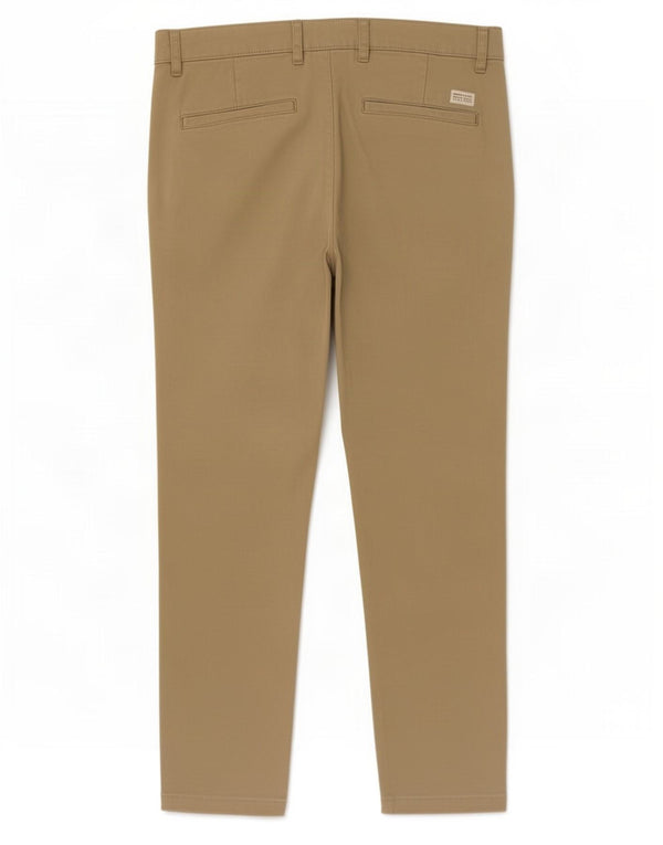 Zara Pantalon Chino Slim Homme EU 42 Large W32 L27 Coton Kaki