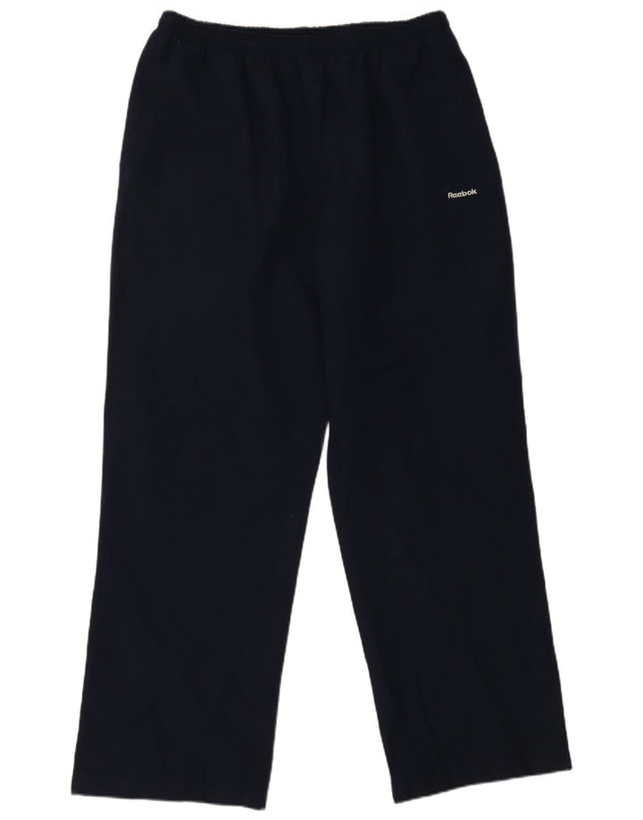 Reebok Pantalon de survêtement pour femme UK 16 Large Bleu Marine Polyester