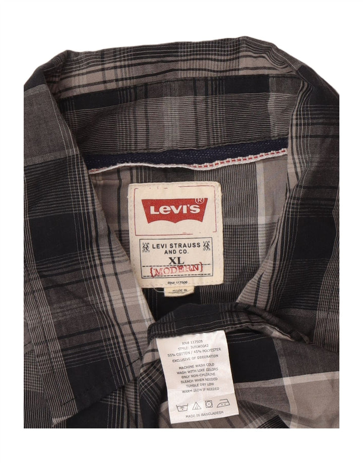 Levi's Chemise XL Homme Gris Carreaux Coton