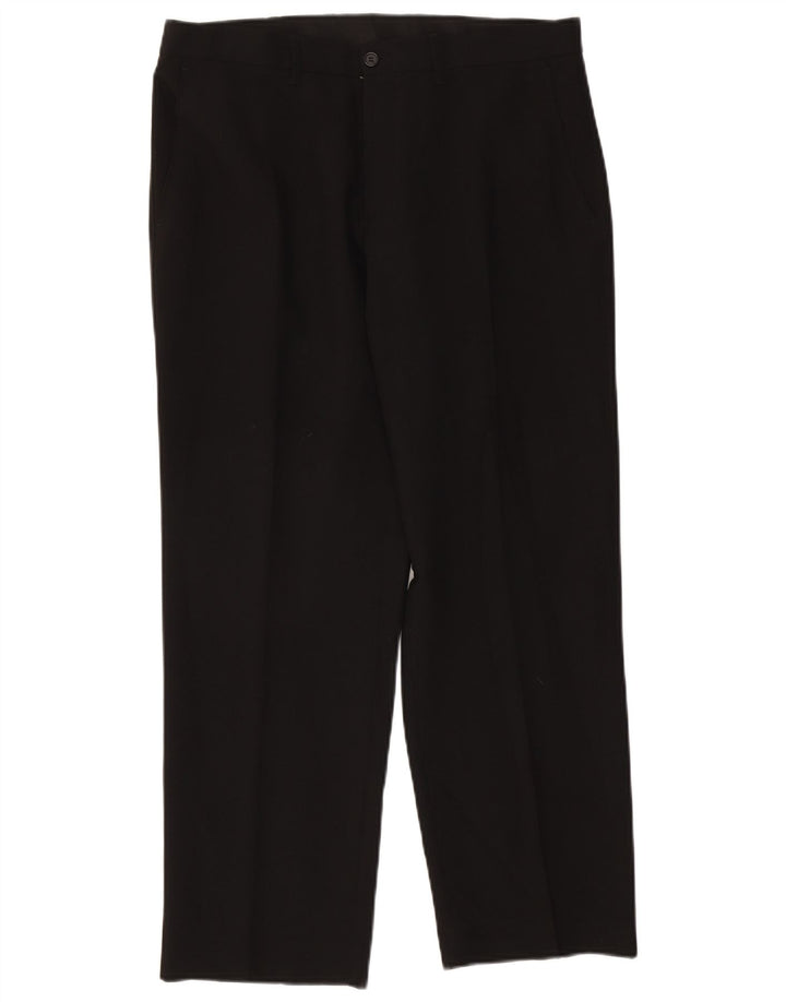 Marks & Spencer Pantalon Chino Droit Homme W36 L29 Noir Polyester