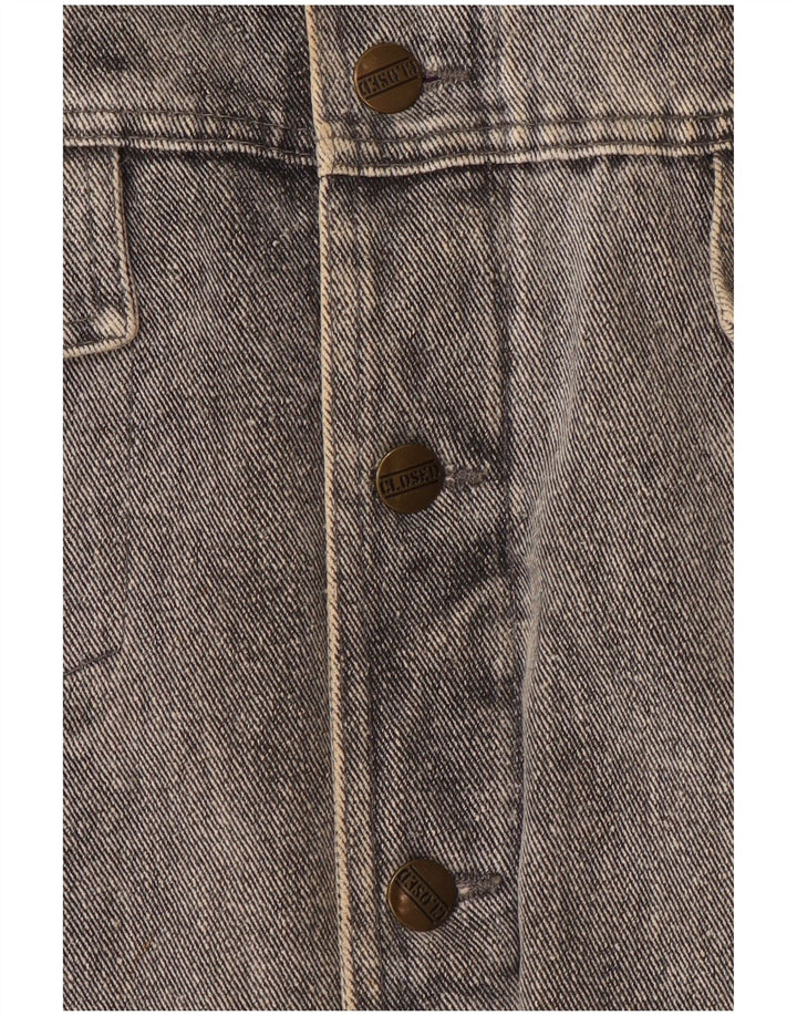 CLOSED Veste en jean surdimensionnée pour femme UK 14 Large Gris
