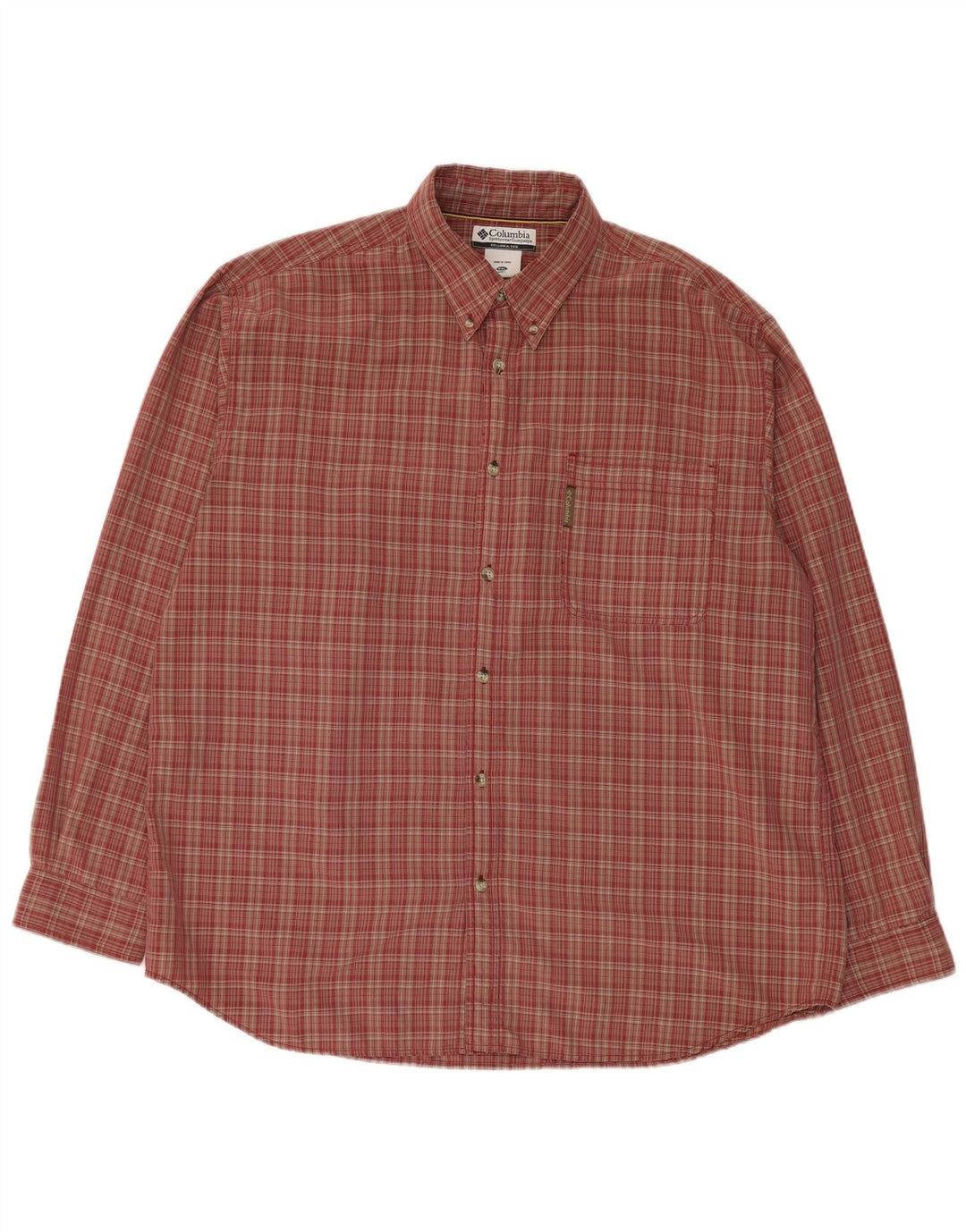 Columbia Chemise à Carreaux Homme 2XL Rouge Check Modal