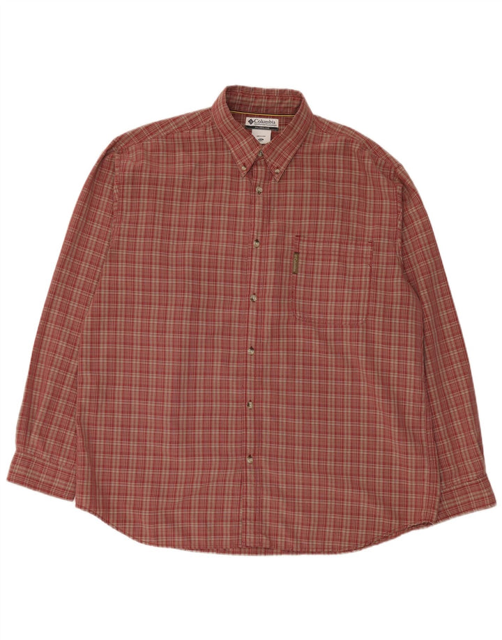 Columbia Chemise à Carreaux Homme 2XL Rouge Check Modal