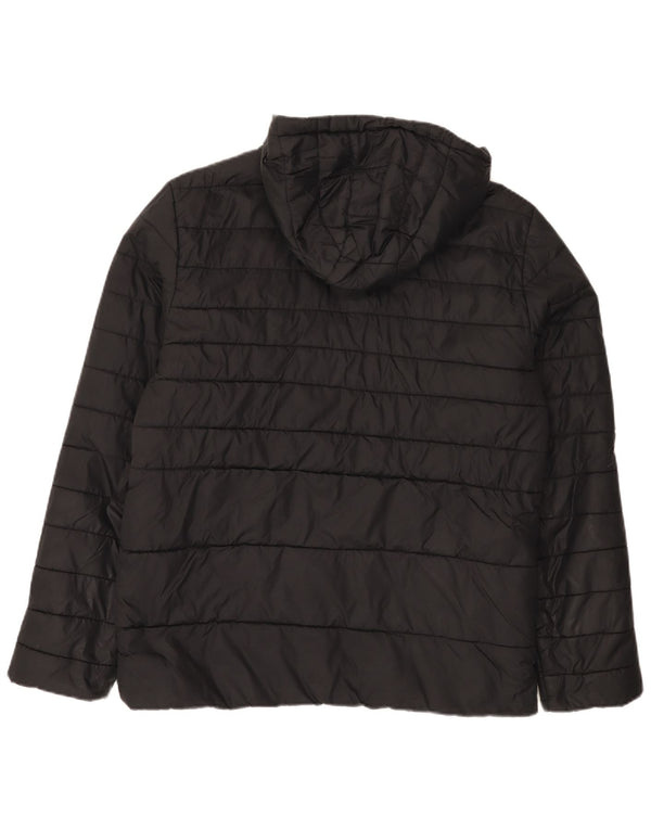 Jack & Jones Veste matelassée à capuche pour homme UK 40 Large Noir