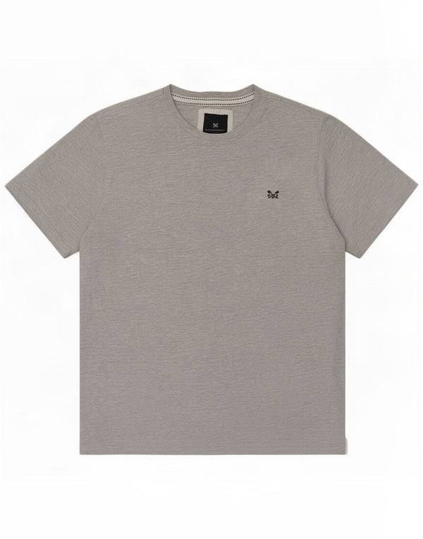 T-shirt Crew Clothing pour homme en coton gris Large
