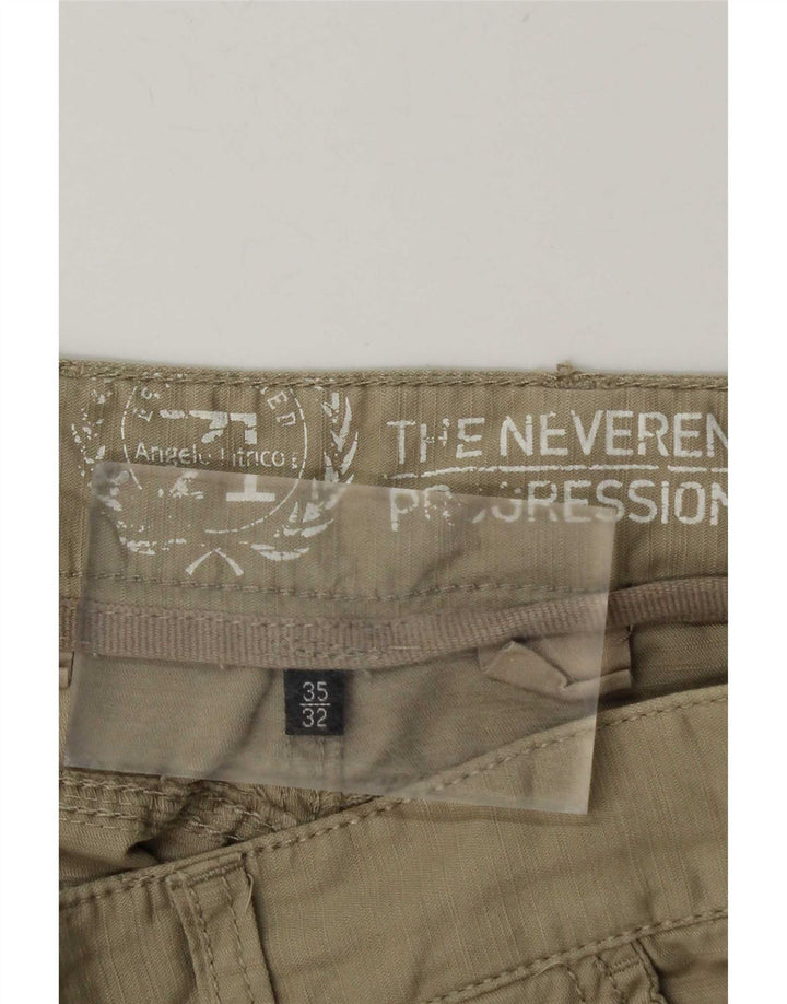 Pantalon Cargo Droit Homme Vintage W35 L32 Beige