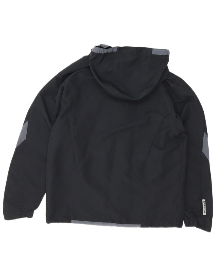 UMBRO Veste de pluie à capuche pour femme UK 14 Polyester color block noir moyen