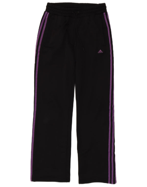 Adidas Womens Tracksuit Trousers UK 10 Small Black Polyester