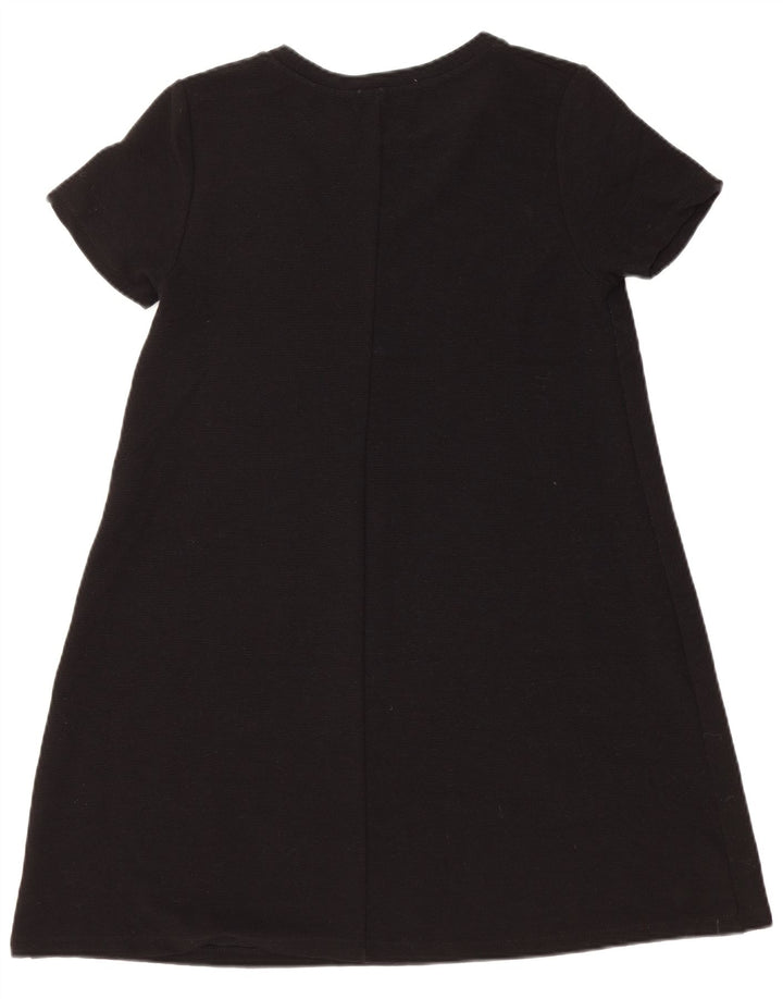 Zara Robe droite pour femme UK 44 Large Noir Polyester