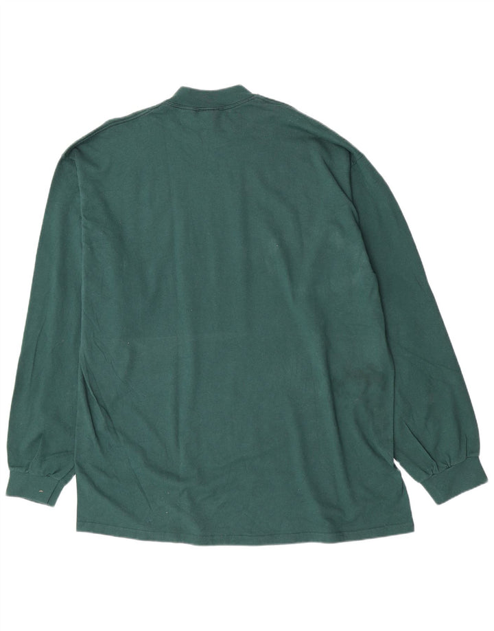 Nike Haut à manches longues pour homme en coton vert 2XL
