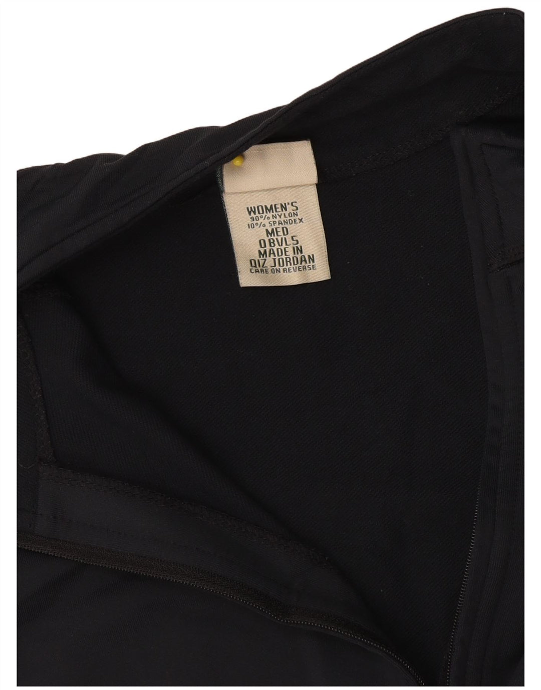 L.L.Bean Haut de survêtement à col zippé pour femme UK 14 Medium Black Nylon