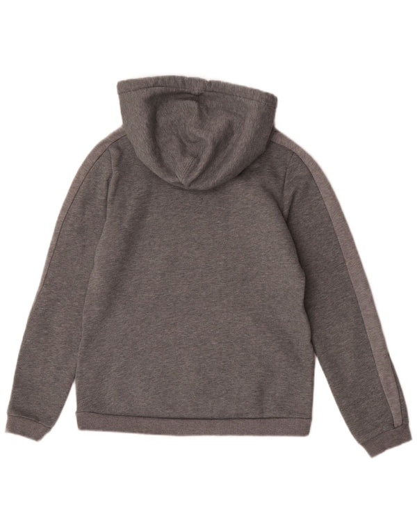 Puma Pull à capuche pour femme UK 10 Small Gris Colorblock Sports