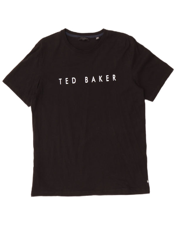 Ted Baker T-shirt graphique pour hommes Taille 3 Coton noir moyen