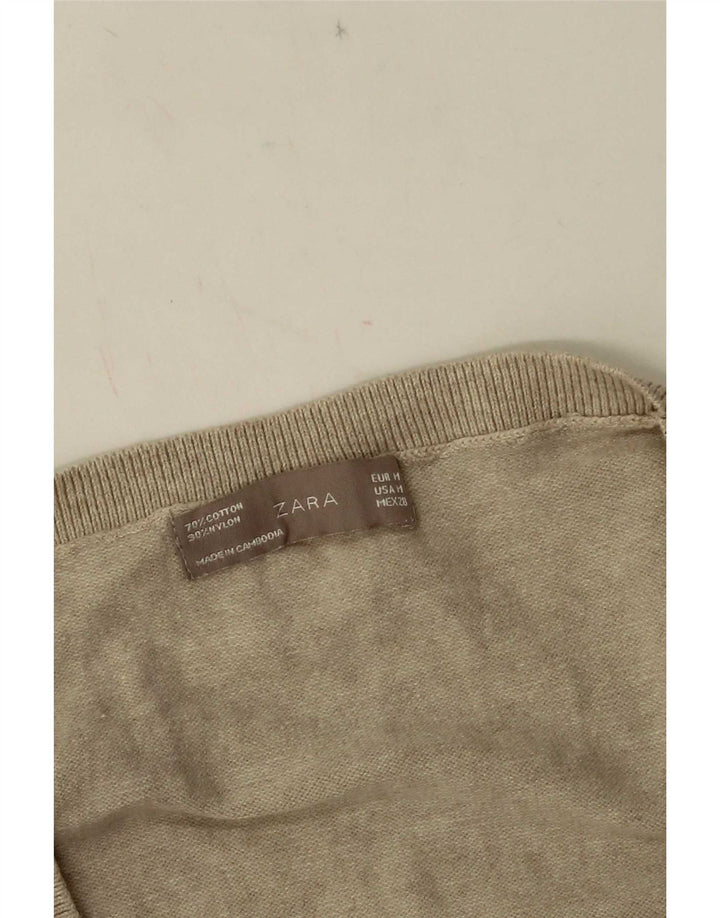 Zara Femme Débardeur UK 12 Beige Moyen Moucheté