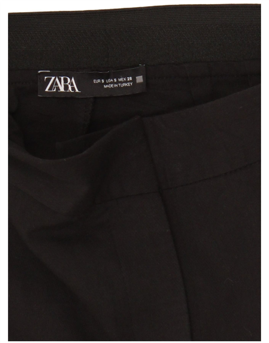 Pantalon court Zara Femme Small W26 L23 Noir