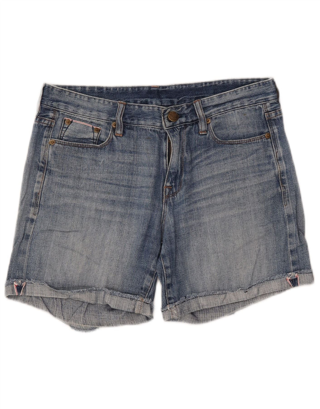 J. CREW Short en Jean Femme W27 Petit Bleu Coton