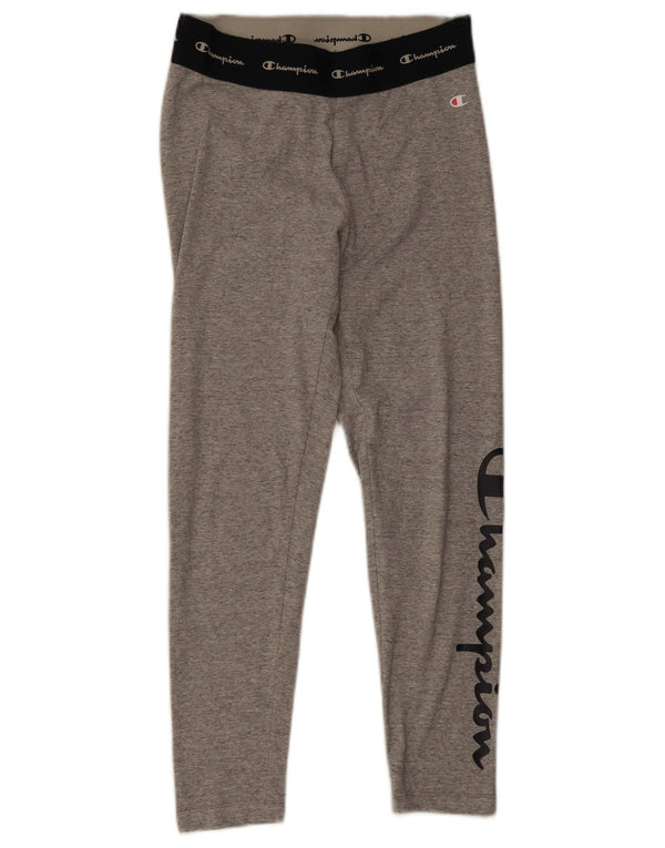 Champion Leggings graphiques pour femmes UK 8 petit coton colorblock gris