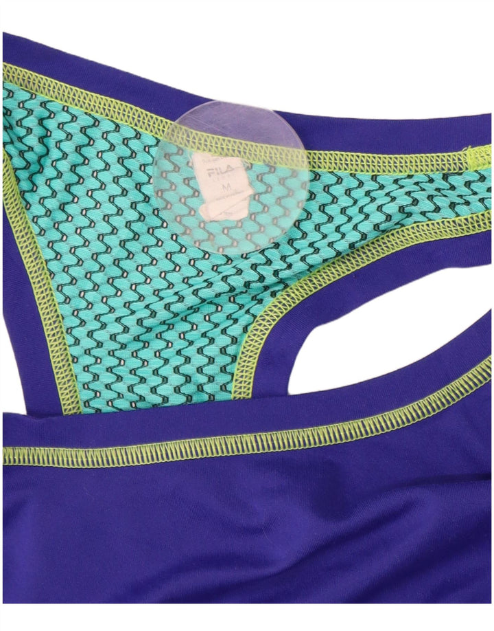 FILA Débardeur Femme UK 12 Violet Moyen Colorblock Polyester