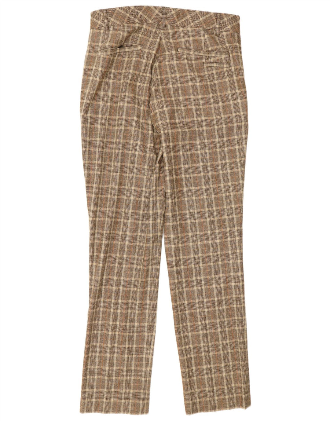 Ted Baker Pantalon décontracté coupe slim pour homme W30 L32 en laine à carreaux marron
