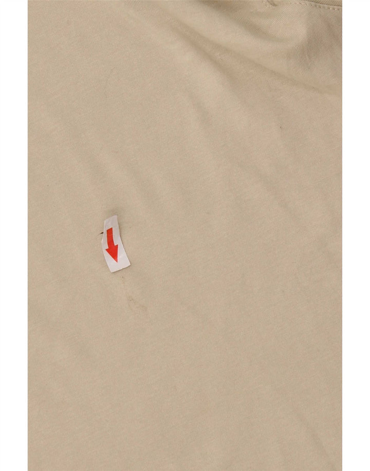 Ted Baker T-Shirt Femme Taille 4 Large Beige Coton