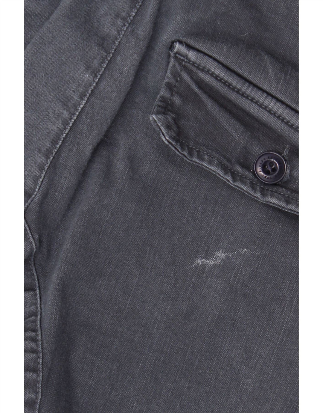 REPLAY Jean Slim Jaan Cargo W30 L30 Homme Bleu Marine Coton