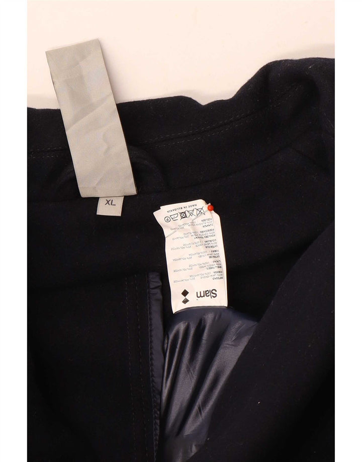 Slam Caban Homme UK 42 XL Laine Bleu Marine