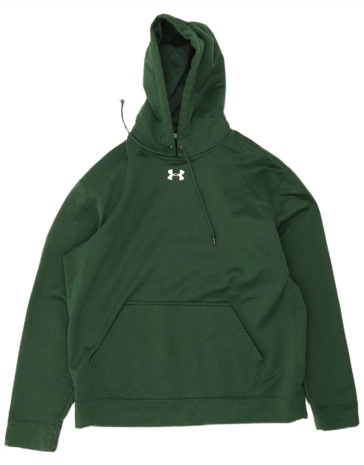 Under Armour Pull à capuche pour homme Large Vert Polyester