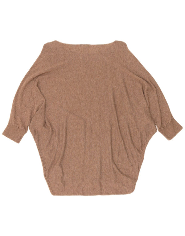 Phase Eight Pull à manches 3/4 et col bateau pour femme UK 10 Small Marron