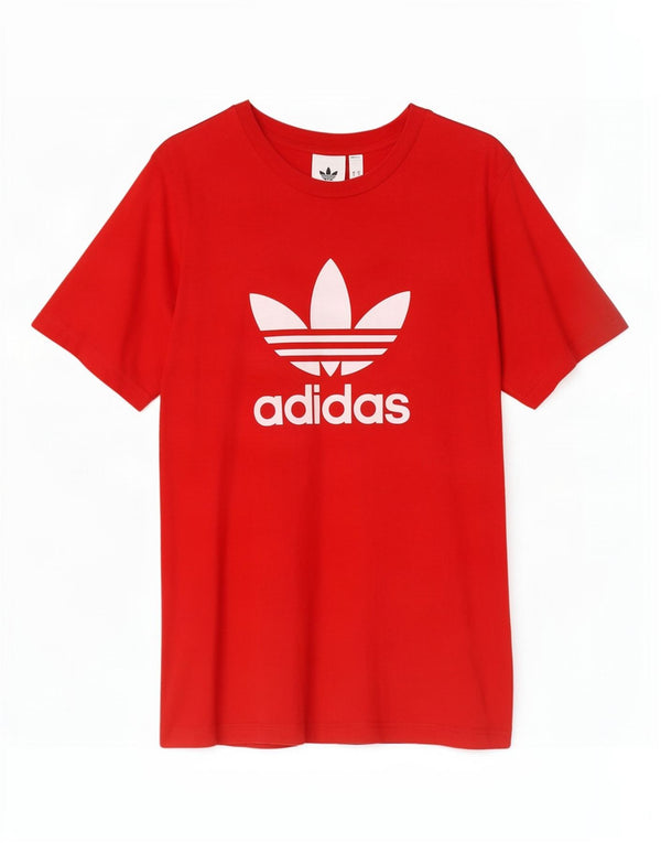 Adidas T-shirt graphique pour hommes, grand coton rouge