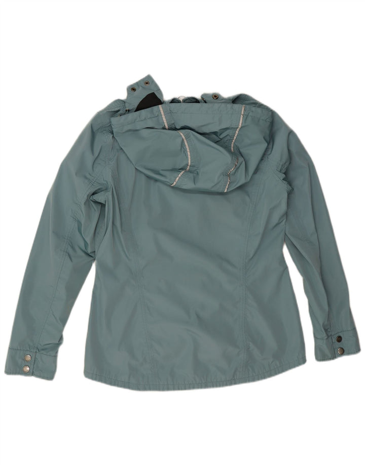 Barbour Veste de pluie à capuche pour femme UK 14 Large Bleu
