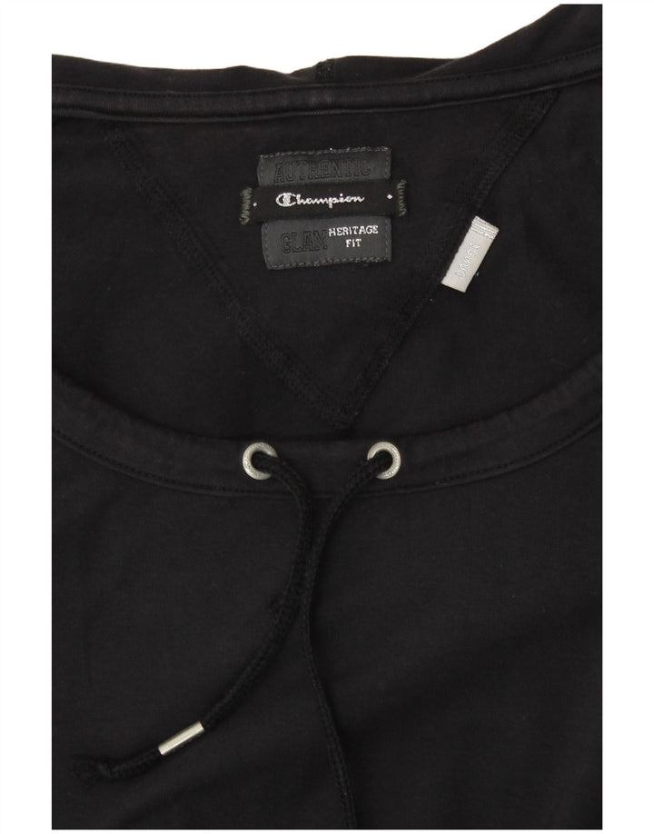 CHAMPION Pull à capuche Heritage Fit pour femme UK 14 Large Noir