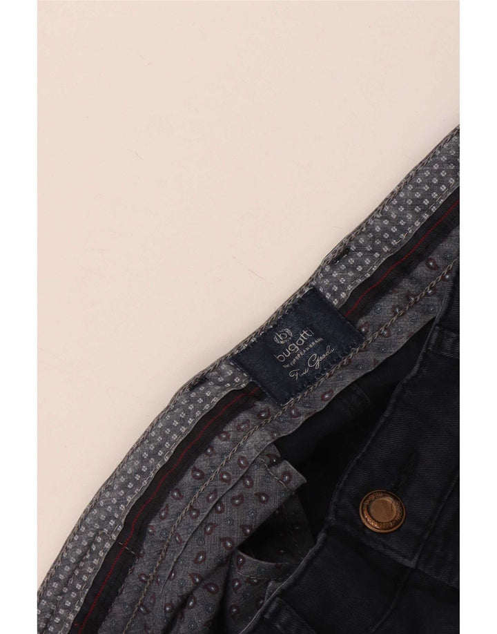 Bugatti Pantalon décontracté droit pour homme W34 L29 Bleu marine