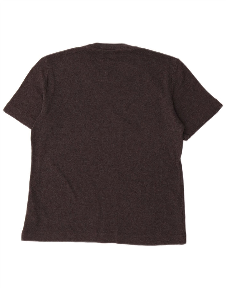 Massimo Dutti T-Shirt Femme Top UK 10 Petit Gris Coton